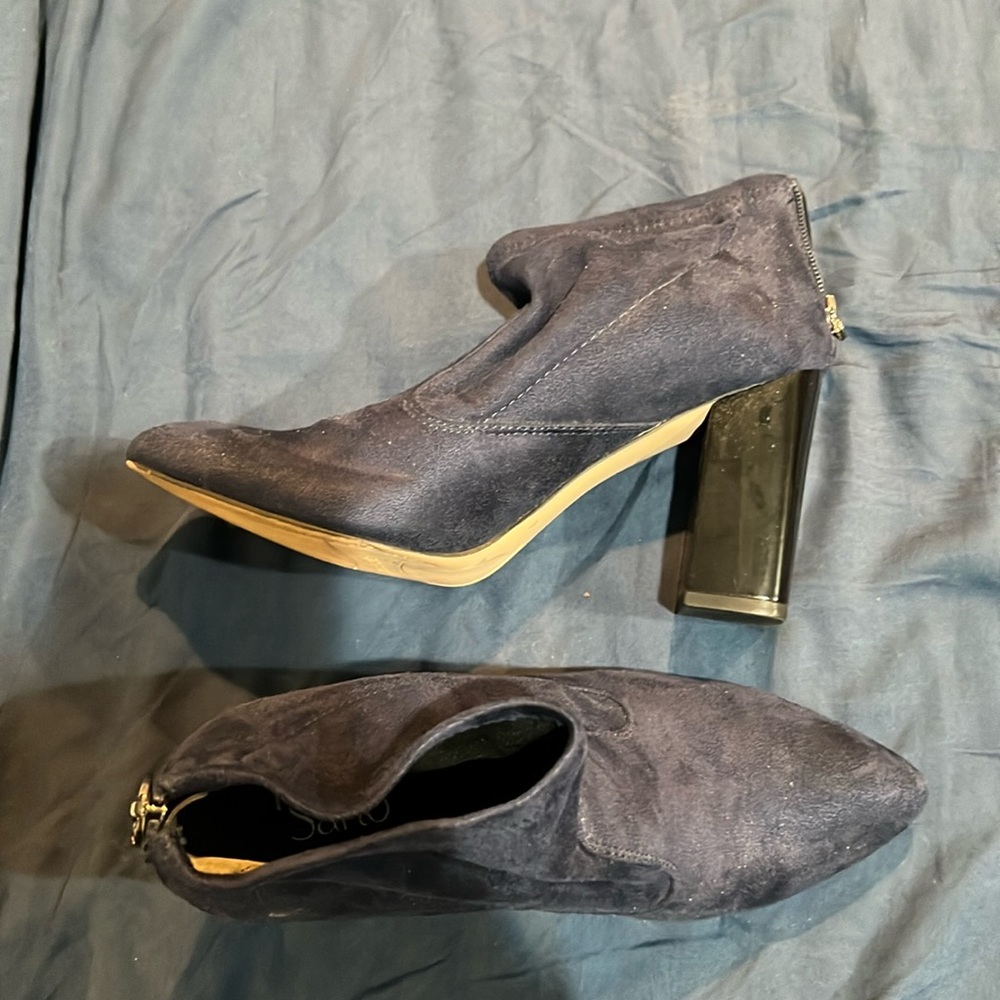 Suede ankle boots